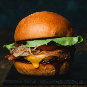BBQ burger marhából